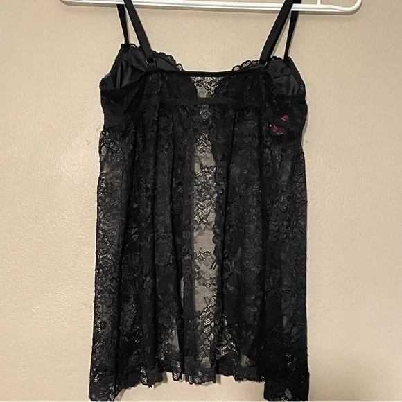La SENZA Black Lace Push-Up Babydoll Teddy – Size XS EUC - Picture 9 of 15